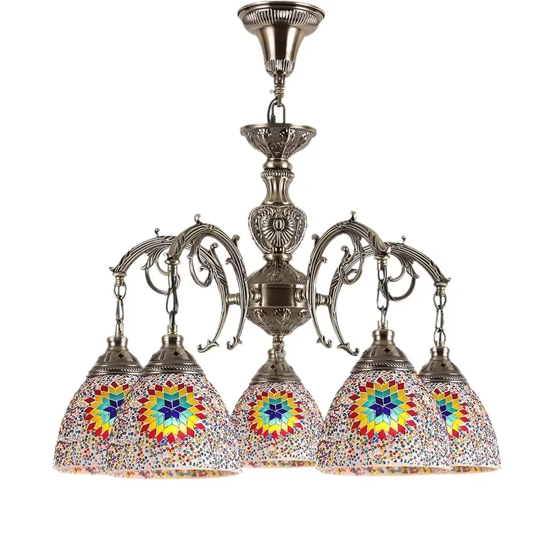 Moroccan Style Hollow Carved Chandelier for Bedroom Living Room Hotel Bar Club Restaurant Lighting Fixture