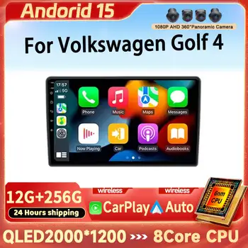 適用於大眾高爾夫4、捷達MK4的安卓15多媒體車用收音機,支援CarPlay、GPS、DSP、RDS等功能,支援無線CarPlay。 6 最佳銷售 2din安卓高爾夫4 - №4