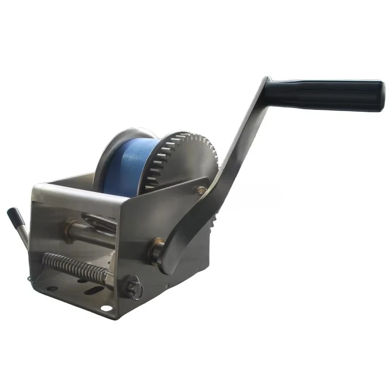 

Self Locking Heavy Boat Anchor Stainless Steel Drum Winch 1100lbs Manual Small Hand Winch for Boat with CE