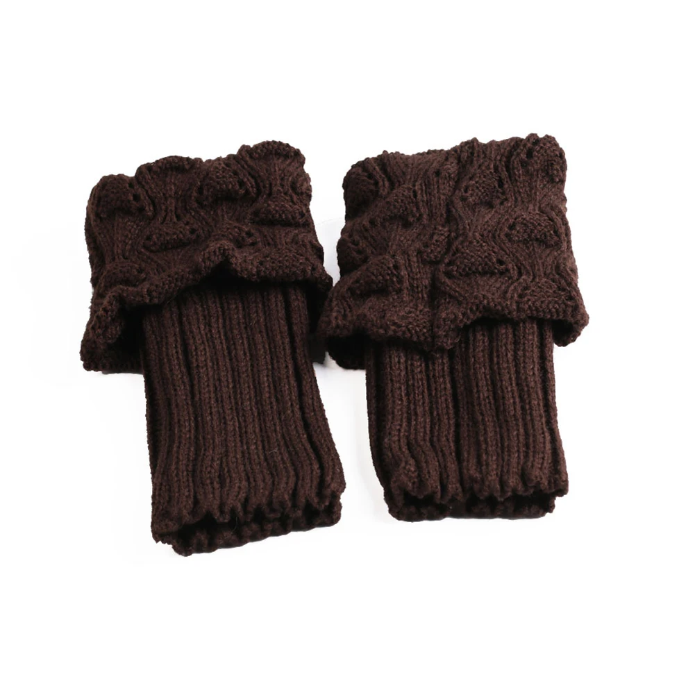 Frío aconchegante inverno manguito elástico acrílico confortável manguito elástico perfeito elegante padrão de crochê ajuste confortável