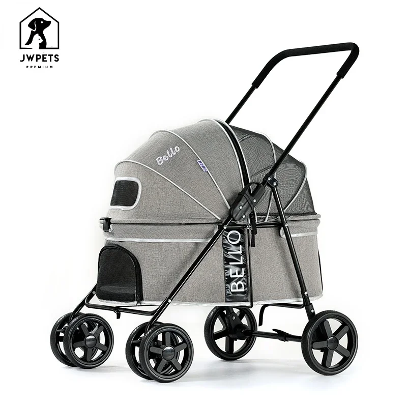 

Pet Cat Stroller Newborn Baby Stroller Breathable Large Capacity Dog Transporter Carrier Outdoor Travel Vehicle With Cup Holder