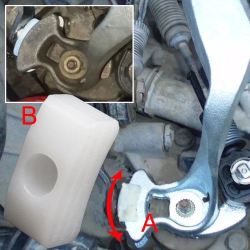 Para VW Golf 4 Caddy 9K Bora 1J Jetta Lupo 6E 1998 2000 2002 2004 varilla de cambio de marchas Manual palanca de cambios palanca de relé zapato deslizante