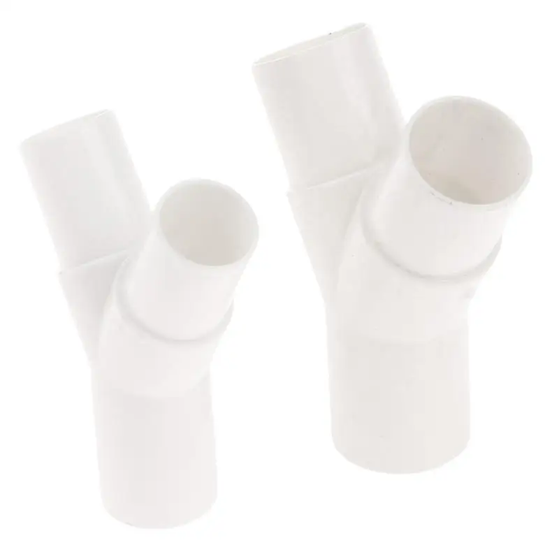 1Pc PVC Plastic Pipe 3 Way Connector Y Type Tee Y Tee Fork Water Pipe Drip Box Joint 16mm 20mm