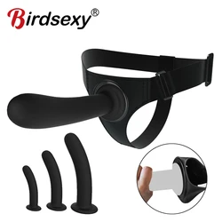 Men Strap On Dildo Panties Wearable Solid Penis Lengthen Sleeve Strapon Dildo Pants Harness Belt for Man Sex Toys For Woman Gay