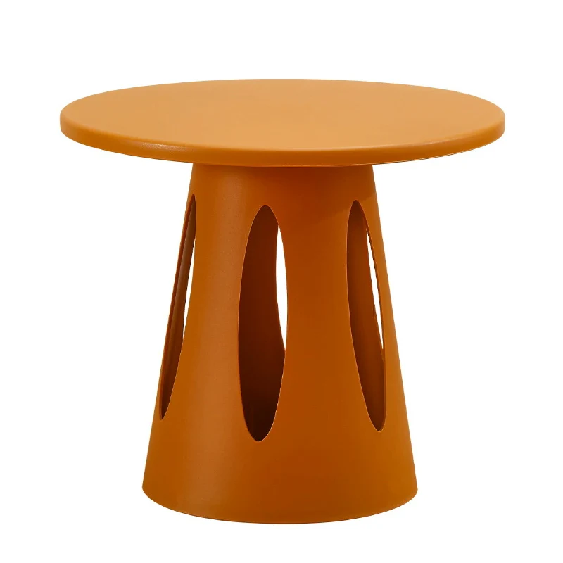 Round Plastic Coffee Tables, Modern Simple Floor Table for Living Room Bedroom,Sofa Side Table,  Interior Decorations
