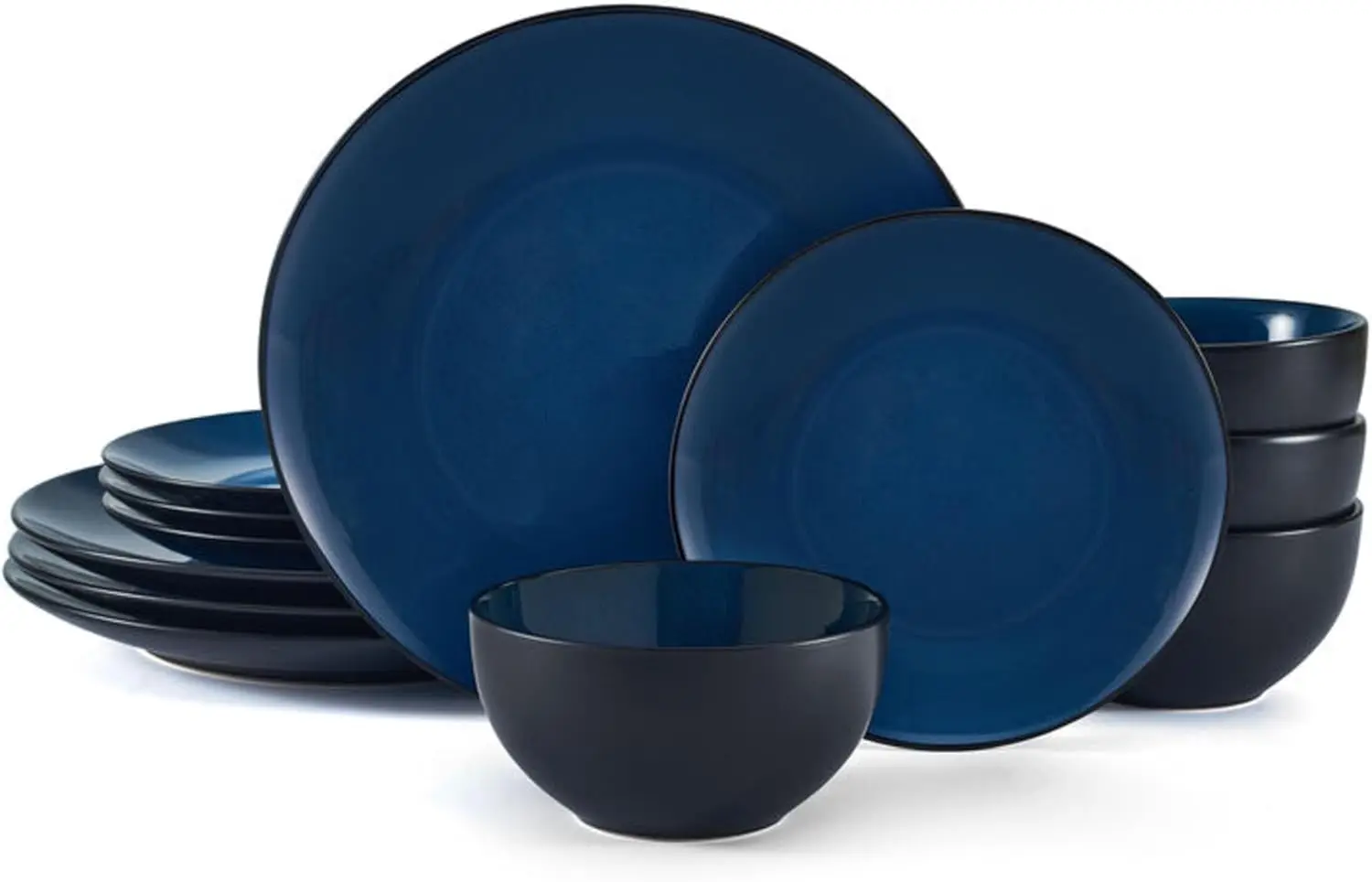 

Lucy 12 Piece Dinnerware Plate and Bowl Set, Service for 4
