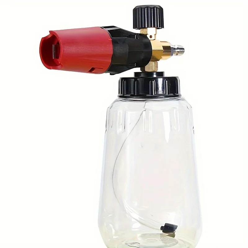High pressure snowflake foam spray gun 1L large capacity 1/4 quick connect adjustable spray angle high pressure cleaning tool