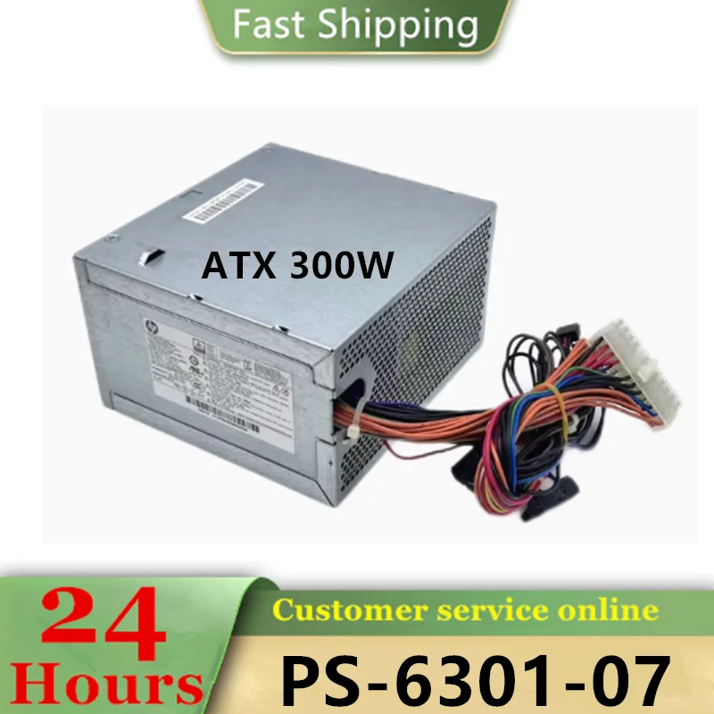 

100% Original PS-6301-07 832005-001 Desktop Power Supply 300W Graphics Card 6+8 ATX 24-pin