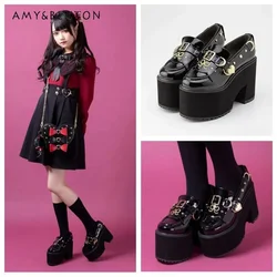 2024 New Japanese Lolita Waterproof Platform décolleté con tacco alto JK mocassini Mine tacchi inferiori spessi da donna Daily Wear tacco grosso