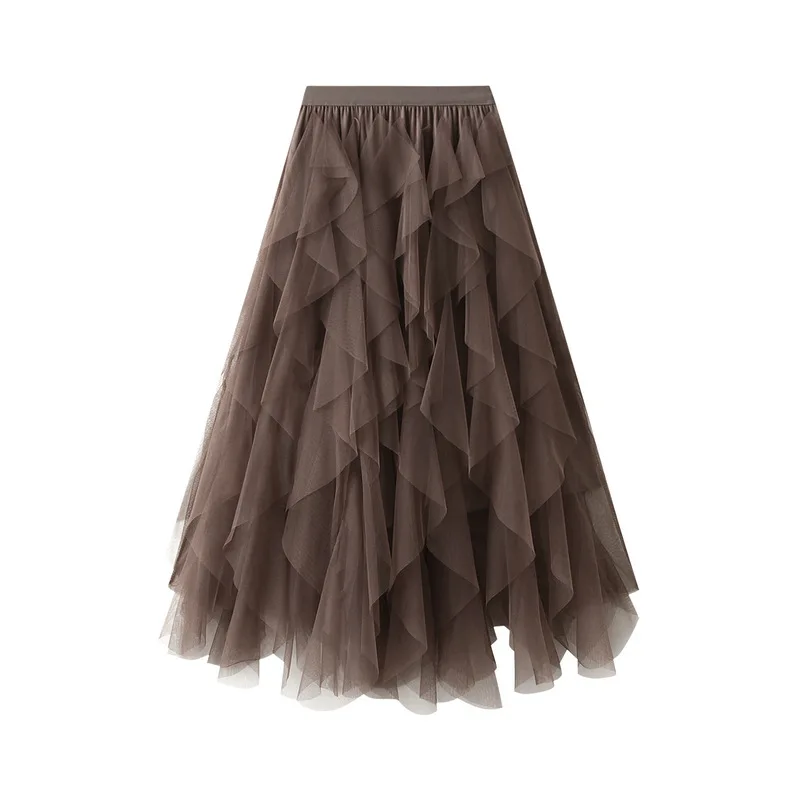 Gonna a rete, gonna torta, gonna a metà corpo, gonna in filato drappeggiato super fata, gonna a pieghe, gonna principessa, gonna a trapezio, minigonna