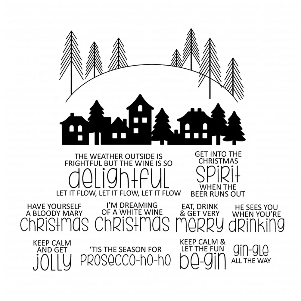 New Arrival Laugh out Loud Uncoupling Clear Stamps and Metal Cutting Dies Sets for DIY Craft Making Greeting Card Scrapbooking