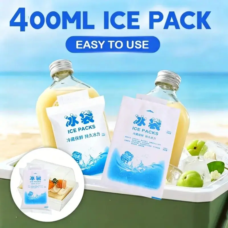 10Pcs Reusable Ice Bag Water Injection Icing Cooler Bag Pain Cold Compress Drinks Refrigerate Food Keep Fresh Gel Dry Ice Pack