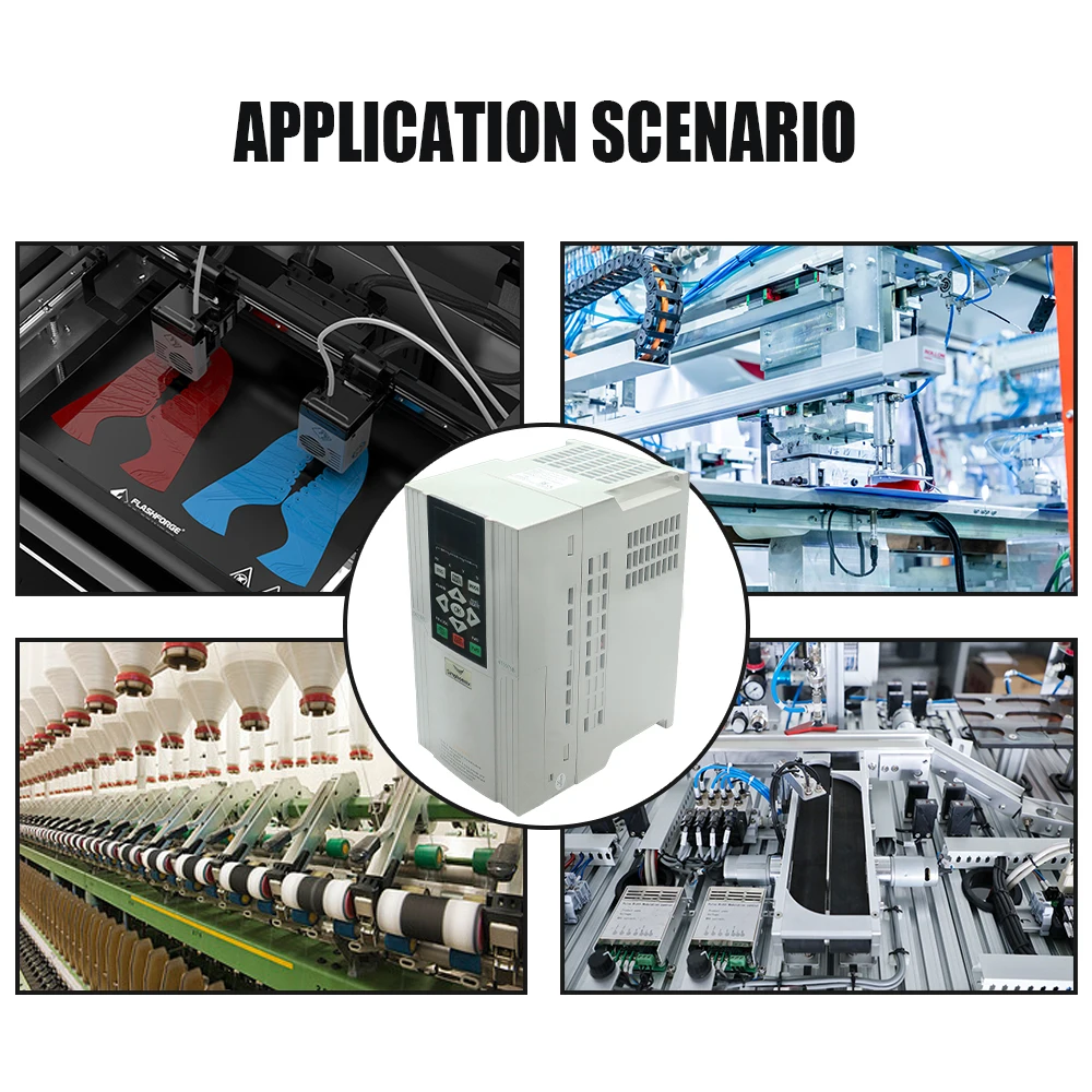 HLTNC DX100  380V 7.5KW 17A IP20 white VFD frequency converter inverter for spindle for  cnc