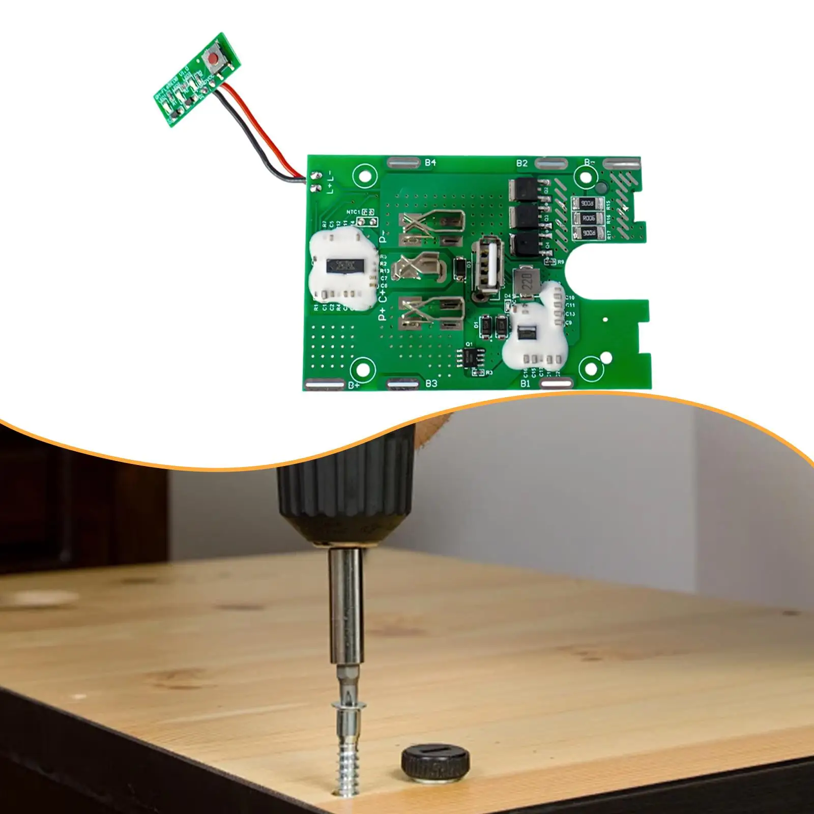 USB Lithium Battery Protection Board ABS Metal Overcharge Overcurrent Short Circuit Protector for Wrench