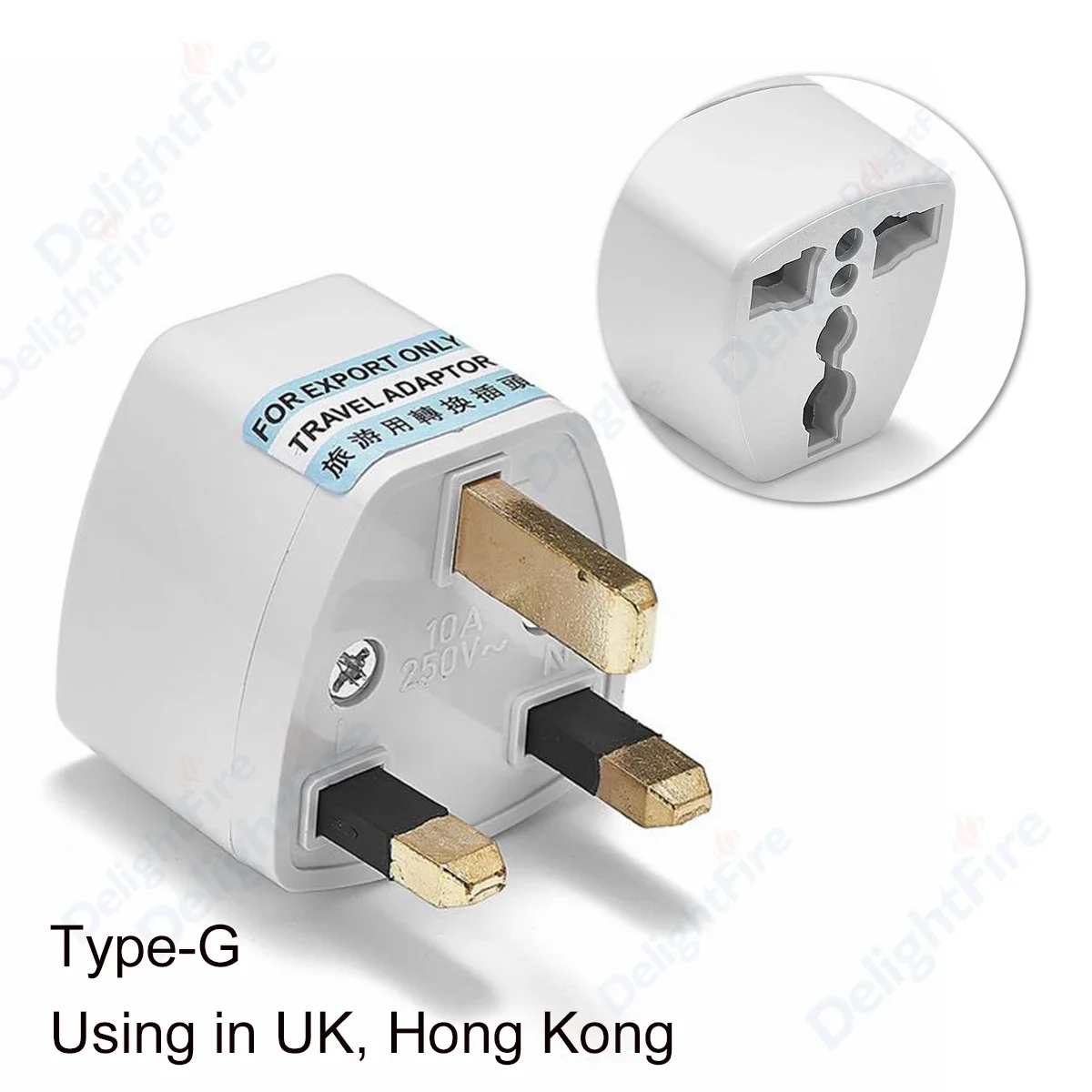 UK Adapter podróżny EU US AU do Wielkiej Brytanii Singapur Dubai Gniazdo Konwerter zasilania Wtyczka elektryczna Ładowarka Gniazda AC