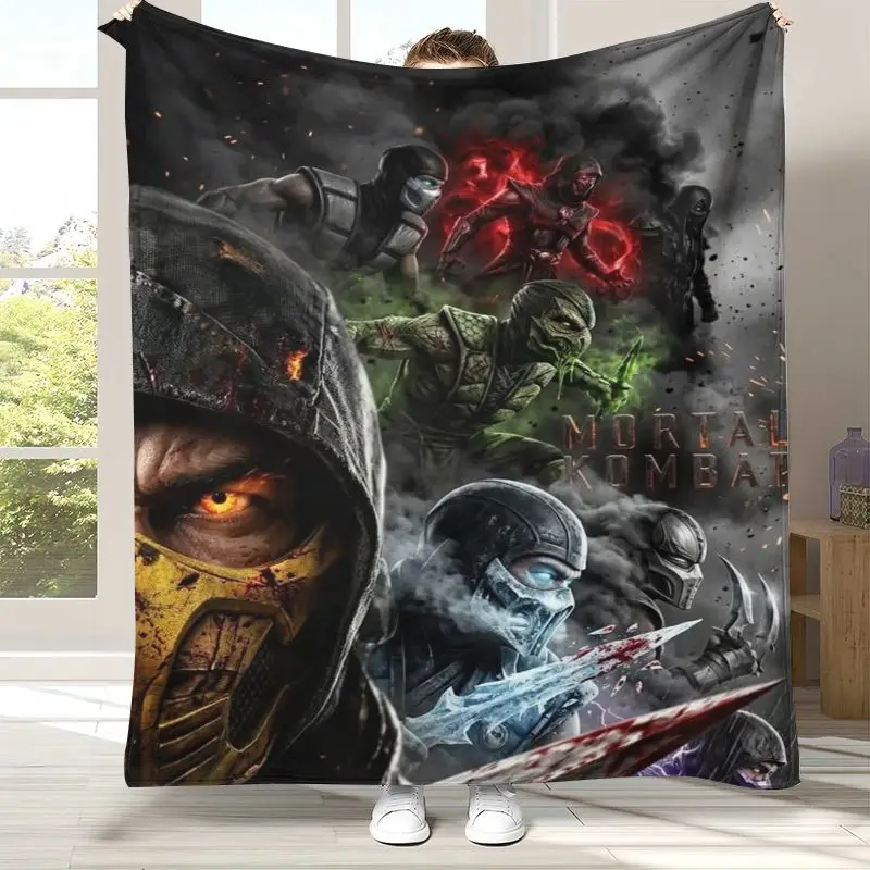 Fighter Mortal Kombat Game Movie Soft Flannel Throw Blanket,Cozy Warm Blanket for Bed,Sofa,Living Room,Picnic,Home Decor,Gift