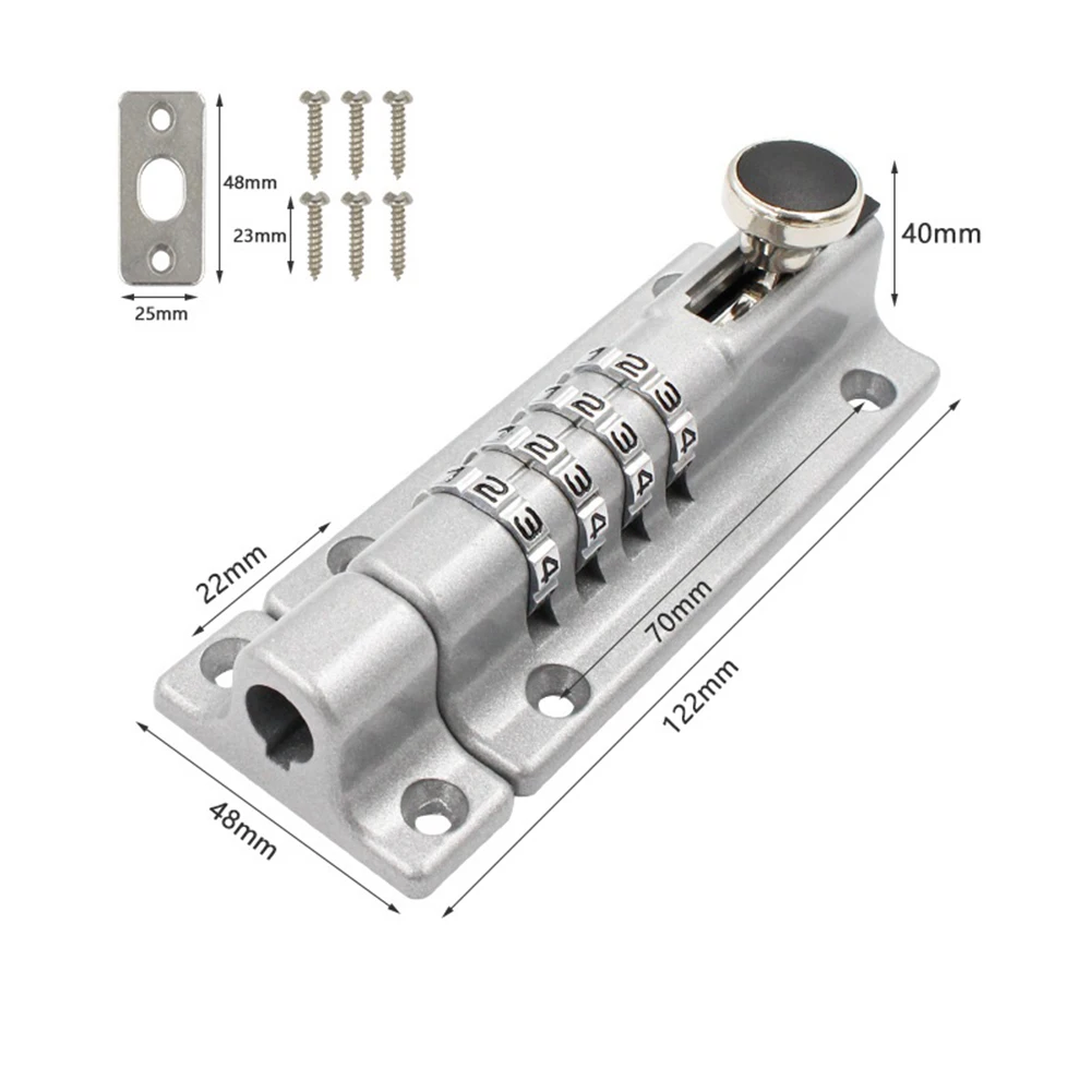 Mechanical Digital Lock Featuring Zinc Alloy Construction and Anti Theft Bolt for Wooden Door and Cabinet Security