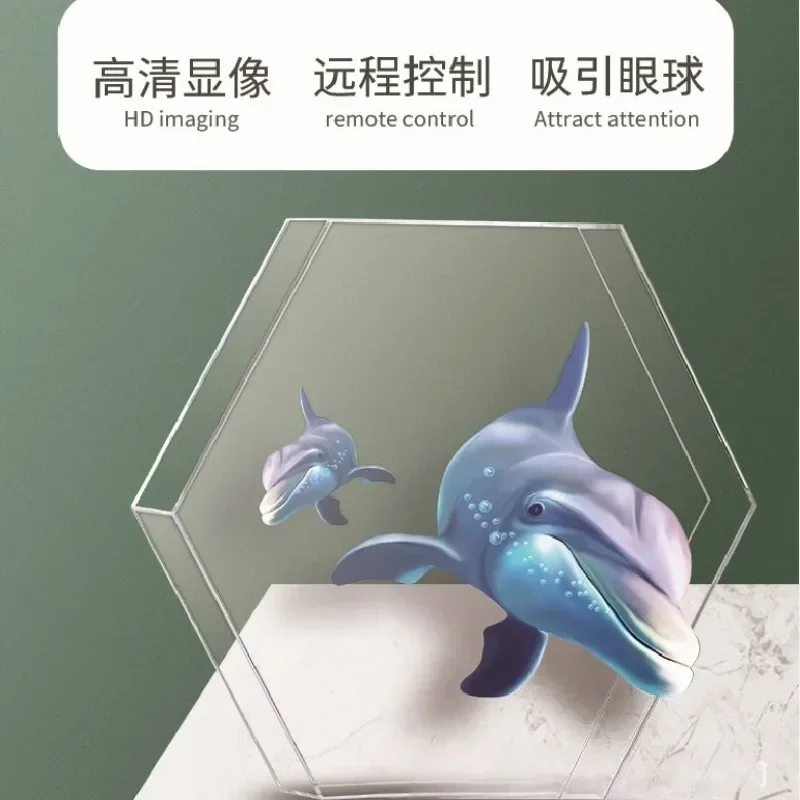 Projection stereoscopic rotating suspended aerial imaging wall-mounted advertising machine