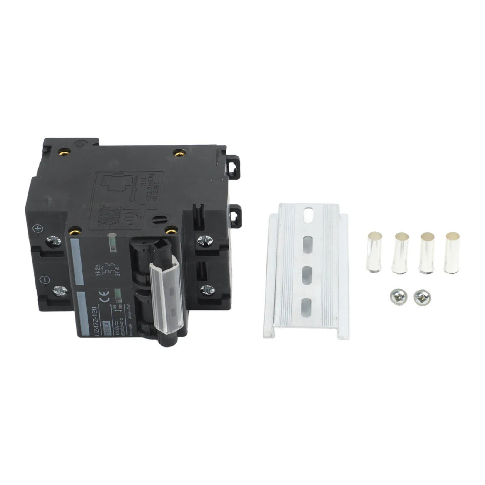 DZ47Z-2P 2 Pole Solar DC Circuit Breaker 1000V 6KA Air Switch For Battery Overload Protection And Photovoltaic System Safety