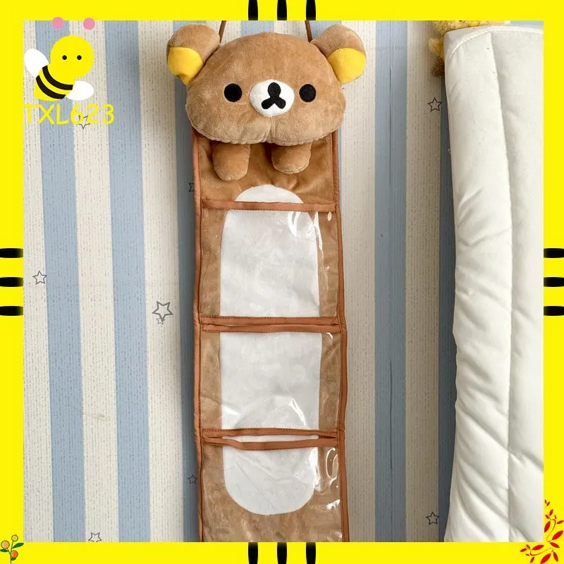 

Rilakkuma Large Capacity Wall Hanging Storage Bag Door Back Multi Pocket Organizer For Dormitory Students Accessories Sundries