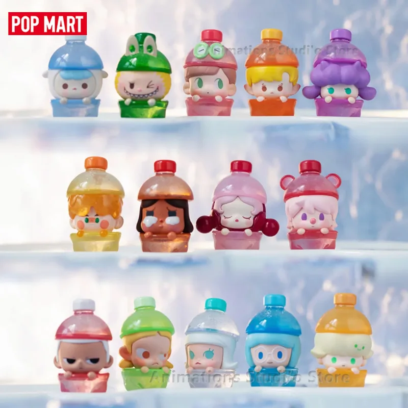 POP MART POP Bean Juice Action Figures Toys Skullpanda Dimoo Molly Labubu Kubo Pucky Zsiga PinoJelly POP Bean Figures Dolls Gift