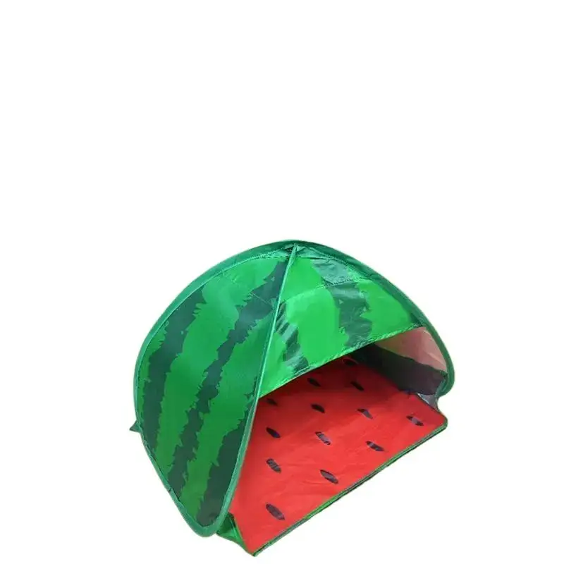 Toldo de praia em forma de melancia, barraca de acampamento à prova d'água anti UV, ultraleve, pop up, verão, proteção para animais de estimação