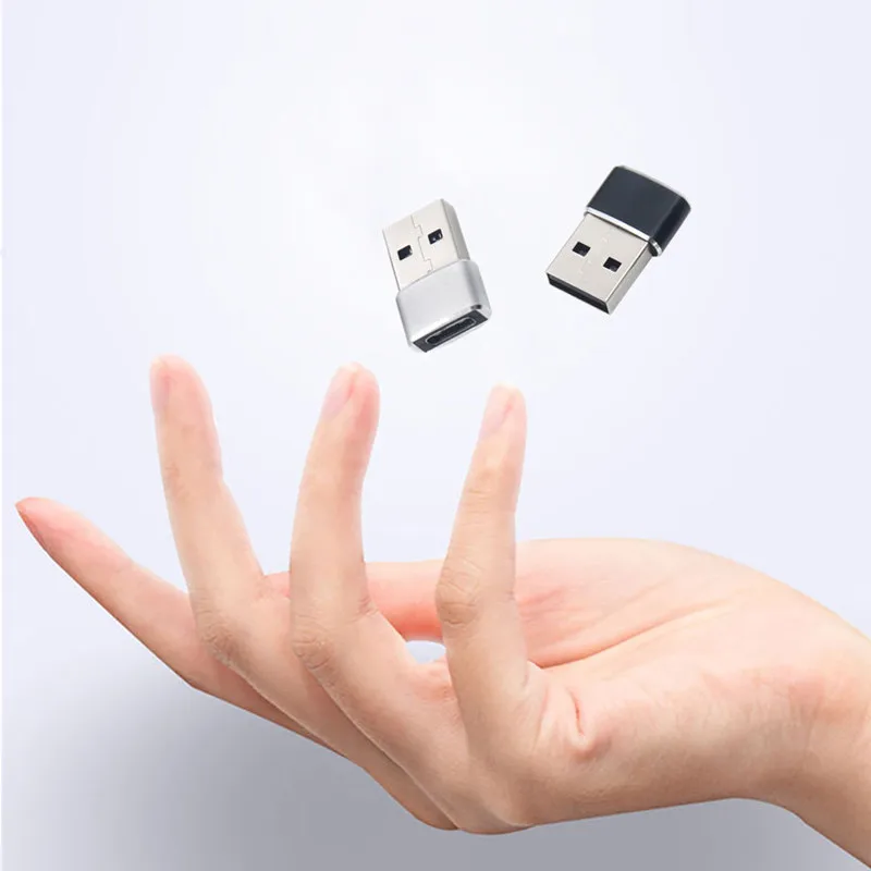 OULLX adaptor kabel tipe-c Pria Wanita, konverter adaptor USB OTG jantan ke Tipe C untuk Xiaomi Huawei Nexus Oneplus USB-C, pengisi daya Data