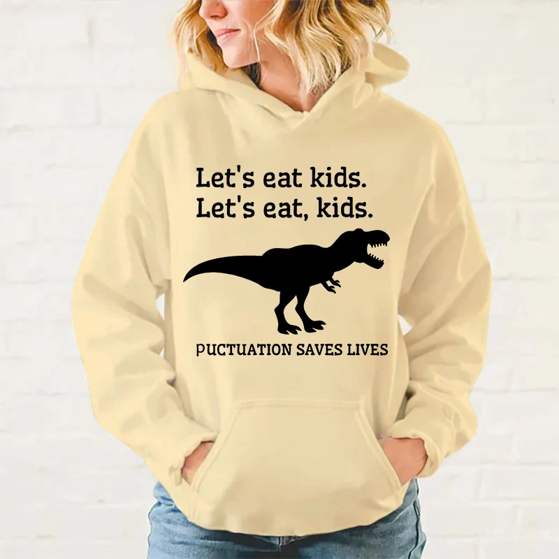 Funny Teacher Appreciation Week Dinosaur Printing Hoodies Fashion Women Men Autumn Winter Sweatshirt Ladies Streetwear Pullover