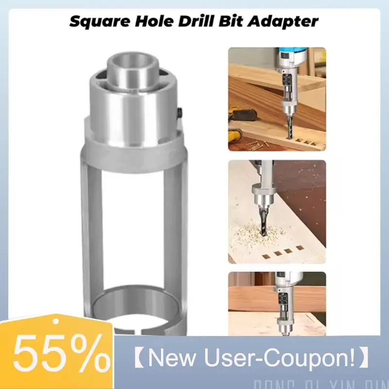 

A81M New- Square Hole Drill Bit Adapter Drill Bit Fixing Bracket Professional Attachment Joint Bit For Hand Electric Drill