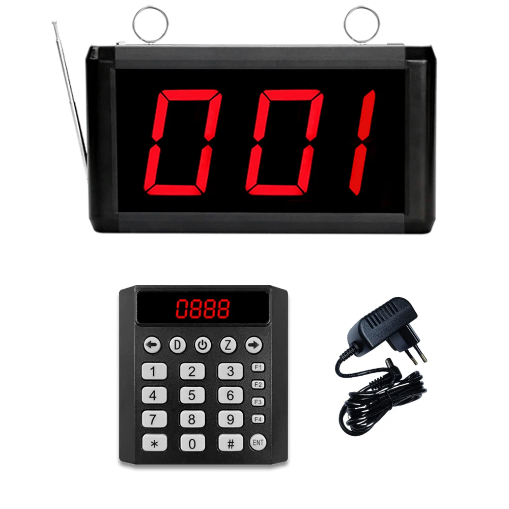 

Wireless Queue Calling System Take a Number Device with Voice Call Waiting Number Management System for Restaurant Hospital Bank
