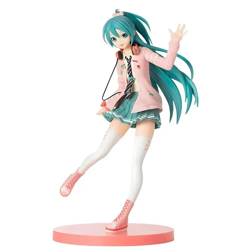 

23cm Genuine SEGA SPM Hatsune Miku DIVA Ribbon Girl Bow Girl Action Figure Model Toys Gift for Birthday