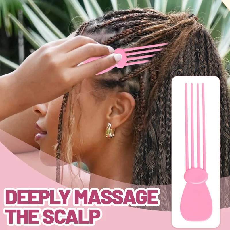 

1pc Scalp Meridian Massage Comb Portable Long Toothed Head SPA Dredging Device Scalp Acupoint Scratching Massager Styling Tools