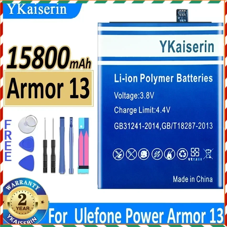 YKaiserin Armor 13 Armor 14 Battery For Ulefone Power Armor13 Power Armor14 (3097)  Battery Warranty One Year bateria