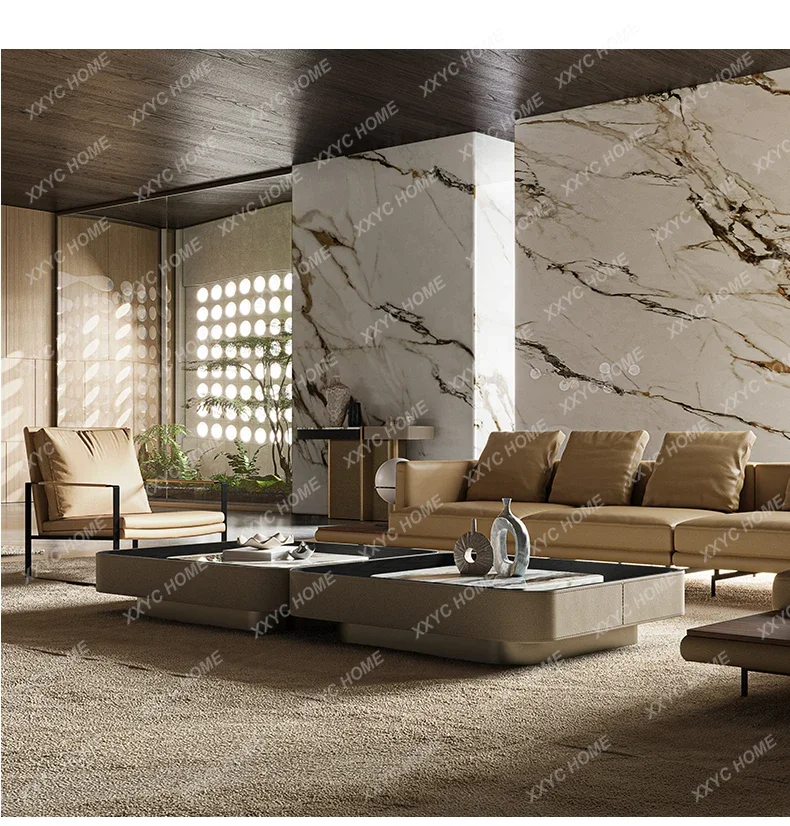 A  Modern light luxury, natural luxury stone/aisle corridor wall marble jewelry table porch table