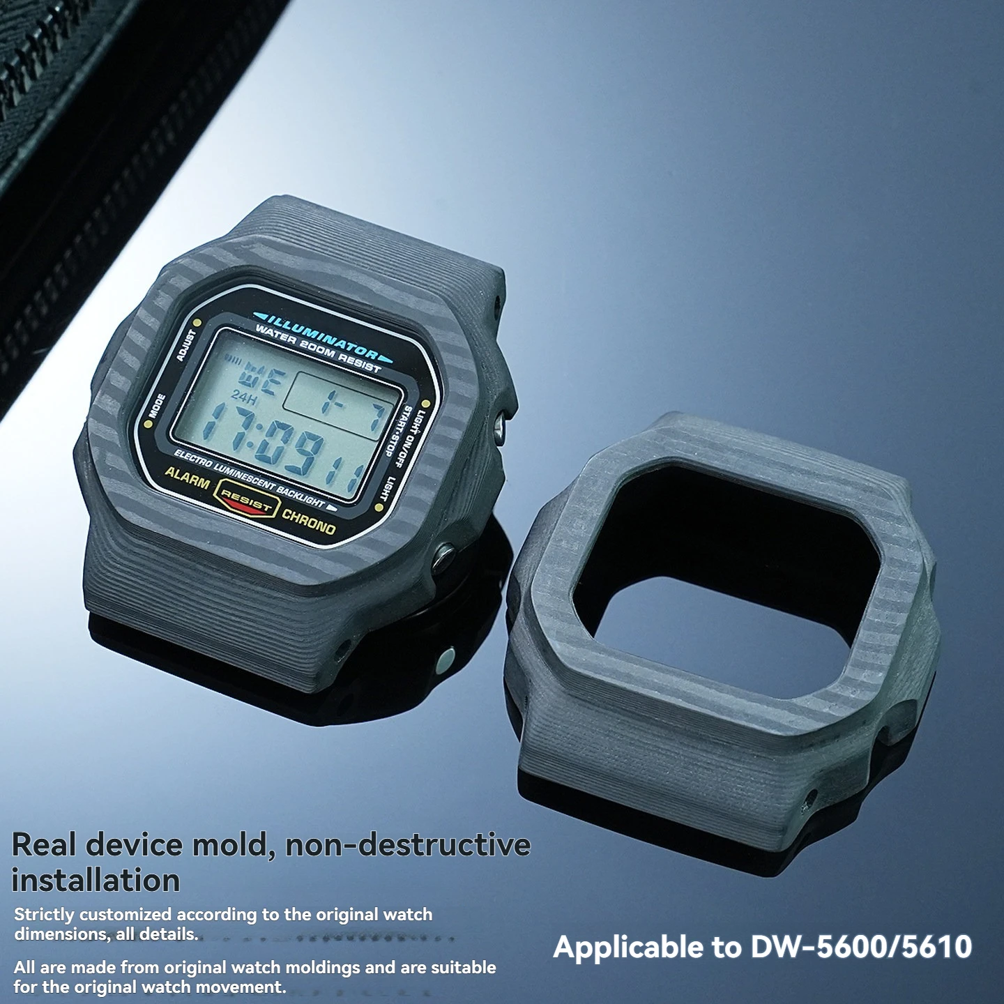 Carbon Fiber Modified Watch Ca - Casio Watch G-Shock Dw-5600 ulasan dan harga