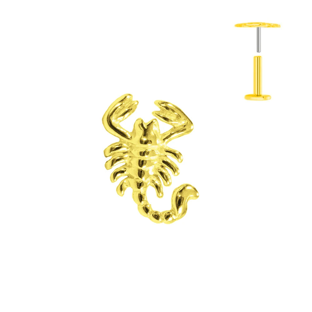 Peacock Dragonfly Titanium Earring Stud, Body Jewelry
