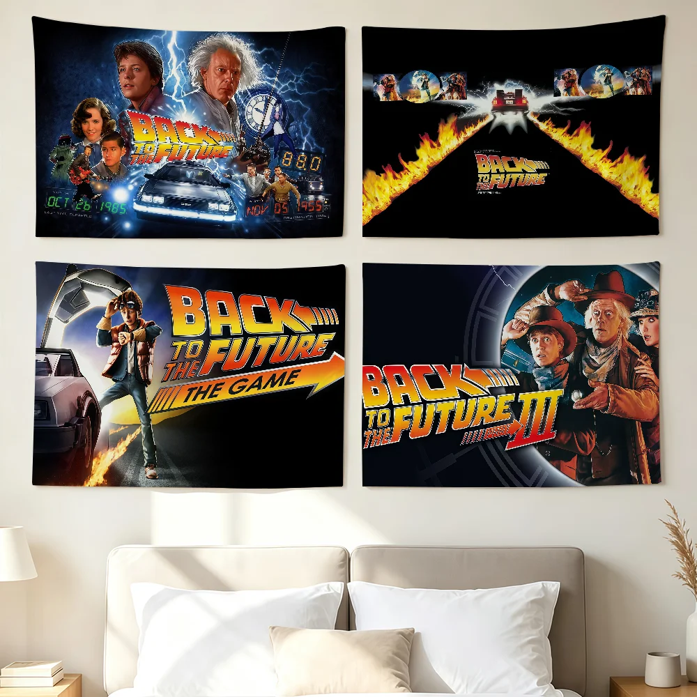 B-Back To The F-Future Flag Wall Decorations Home Decor Suitable For Living Rooms Bedrooms Dormitories Parties And Holidays