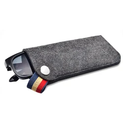Wool Felt Portable Bag for Reading glasses Student Sun Glasses Pouch Outdoor Portable Sunglasses Bag for Eyeglasses Eyewears