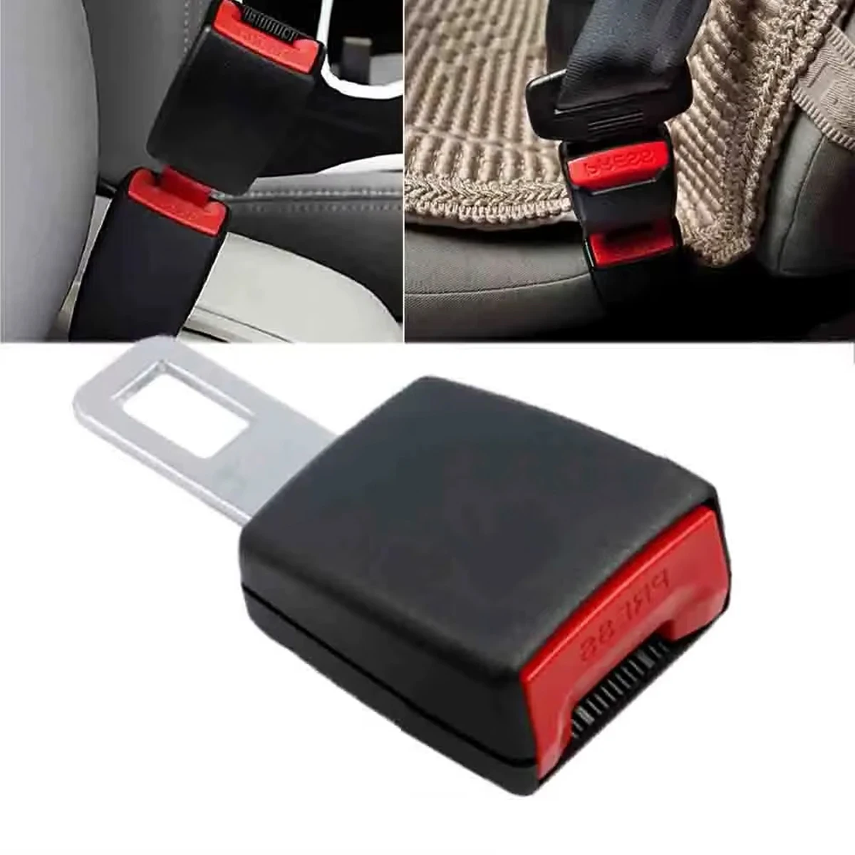 2/4pcs Car Seat Belt Buckle Plug Socket Extender Seat Belt Clip Extender Seat Belt Accessory Installation Simple Car Accessories - view 5