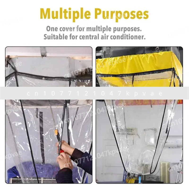 Waterproof and Reusable Split Air Conditioner Cleaning Cover