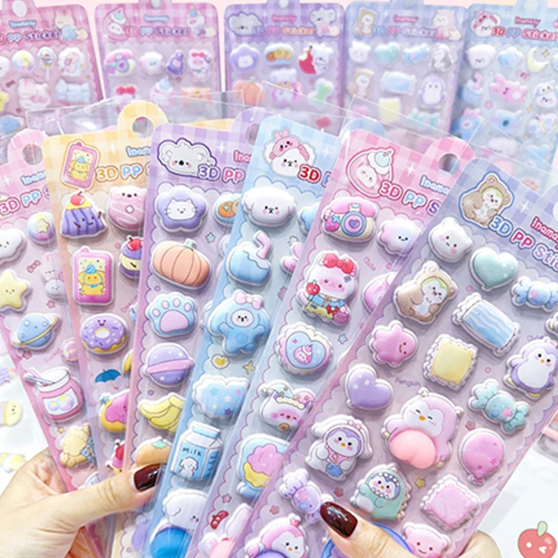 1pc Nette Cartoon Tier 3D Butt Spaß Sensorischen Aufkleber für DIY Sammelalbum Telefon Fall Dekoration Geburtstag Geschenk Belohnung Liefert