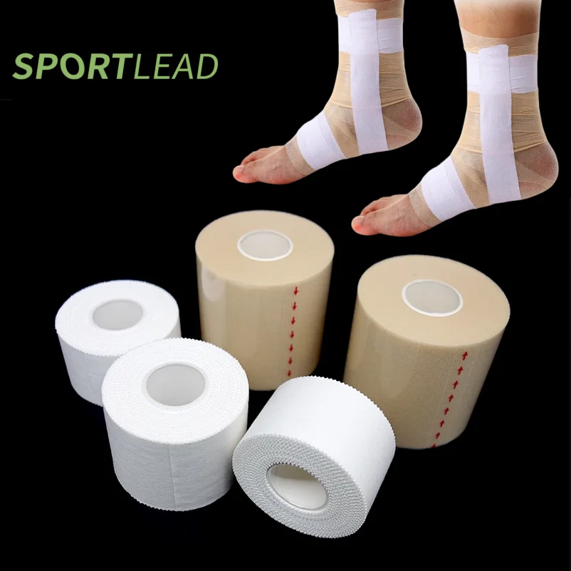 Gym Sports Protection Set 100% Cotton Athletic Tape Wrist Protector PU Foam Under Wrap Easy Tear Pain Relief Boxing Strap Tape