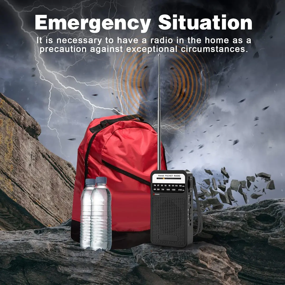 Radio de bolsillo AM FM, radio transistores con altavoz, conector para auriculares, radio portátil para uso en interiores y exteriores DY