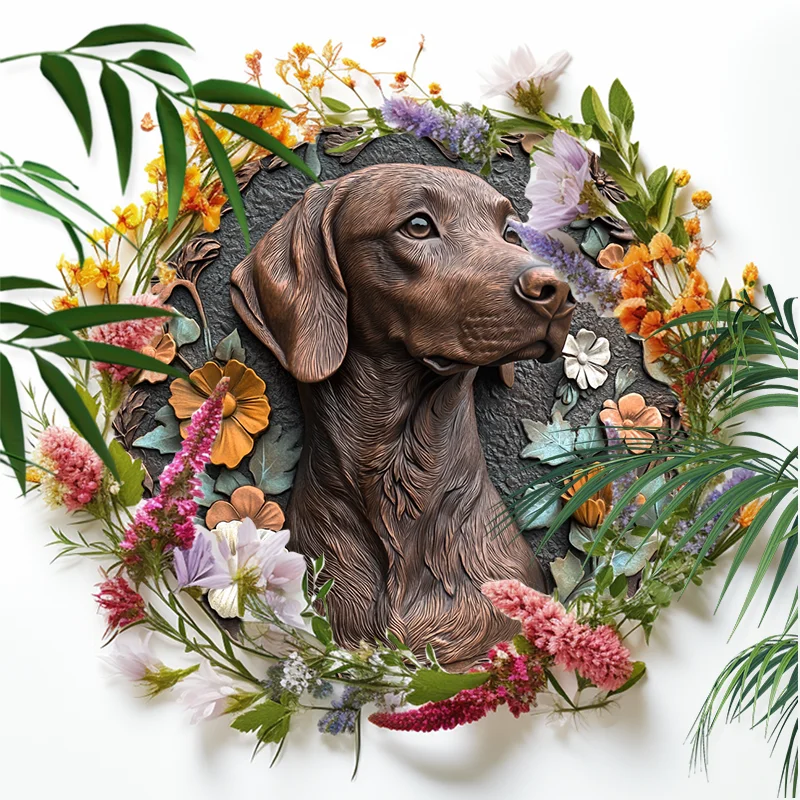 Customizable Aluminum Pet Ornament - German Shorthaired Pointer - Unique Memorial Souvenir Tombstone - Perfect  Gift