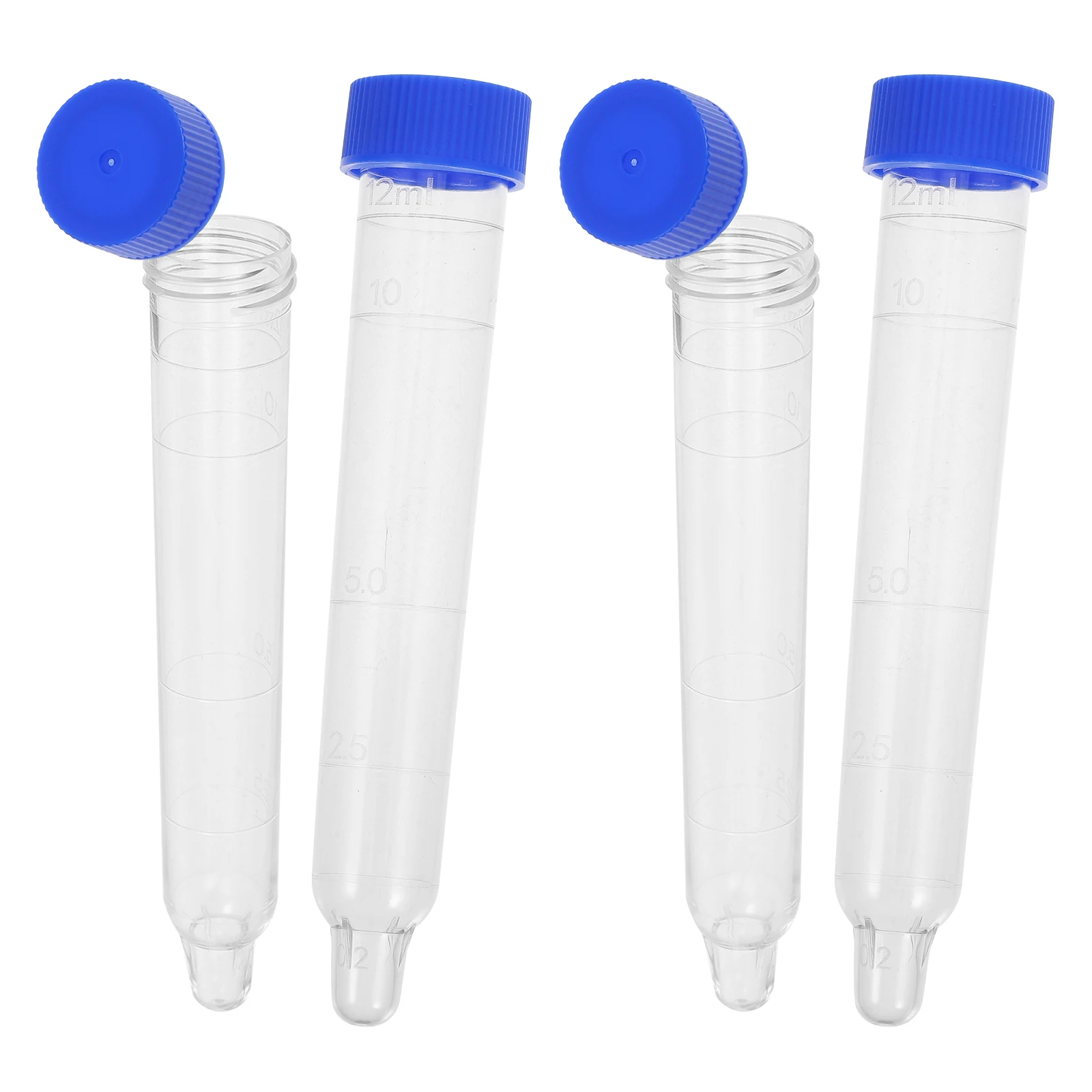 

50pcs Sediment Test Tube Transparent Scientific Glass Specimen Bottle Plastic Vials Efficient Sedimentation Accurate