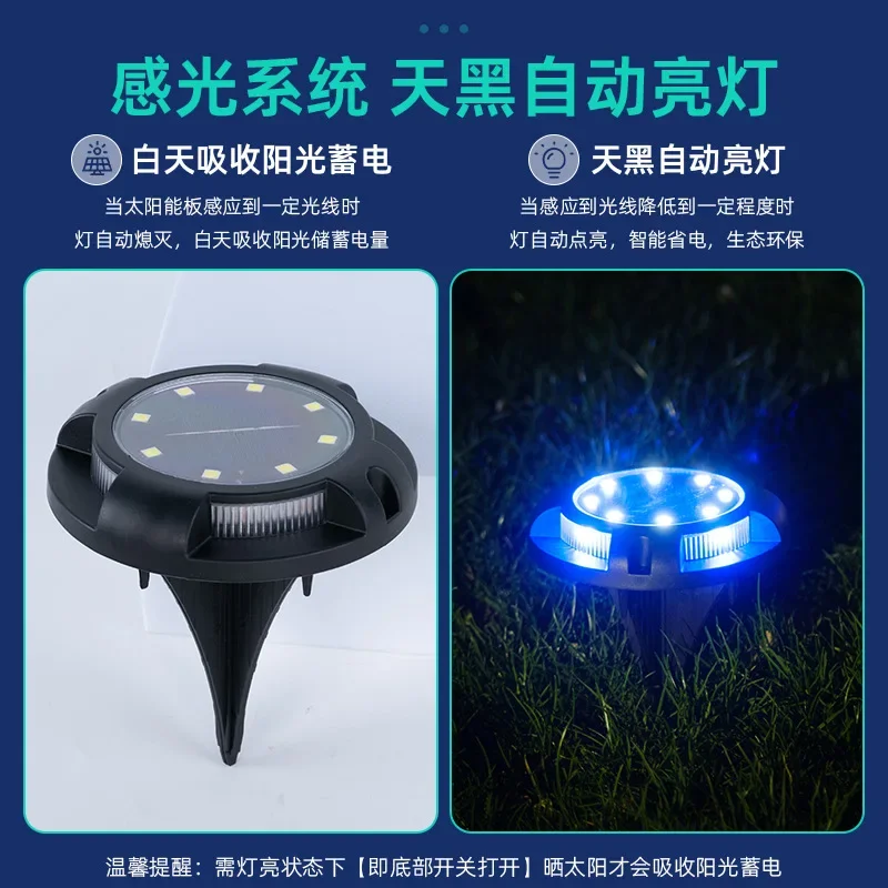 

Solar Underground Light Outdoor Waterproof Landscape Garden Lamp Garden Villa Lawn Lamp Psled Colorful Decorative Lights solar