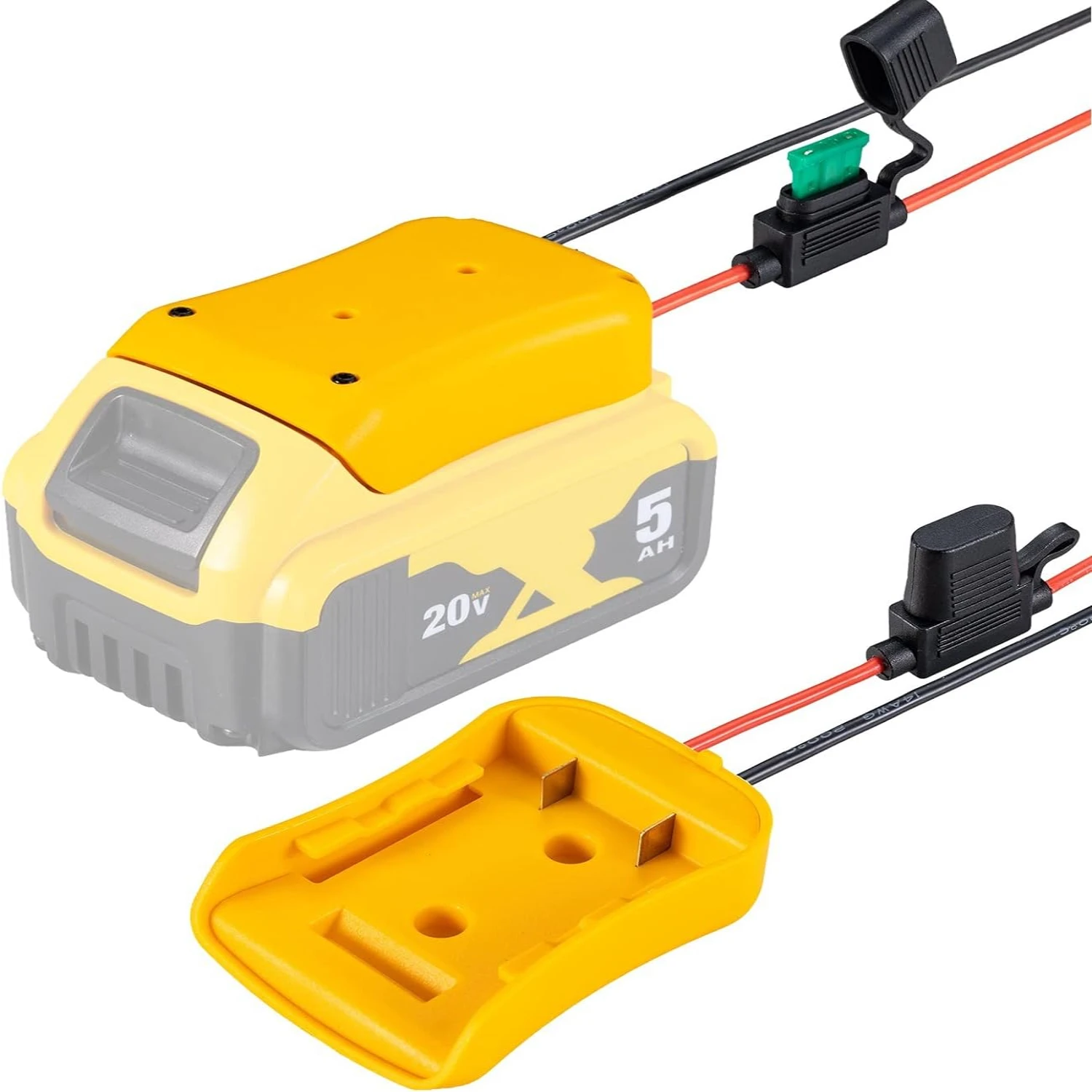 

1. Мощный адаптер для литиевой батареи Dewalt 20 В с предохранителями и клеммами проводов — обеспечивающий максимальную производительность для DCB205 DC