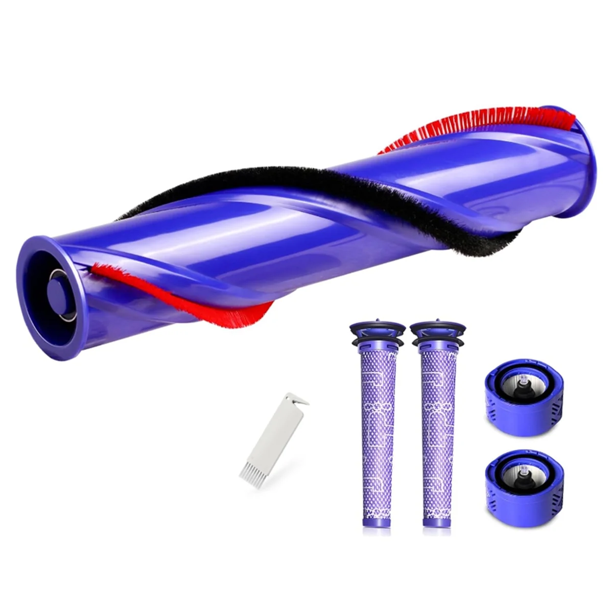 Reemplazo de cepillos de rodillo y filtros para prefiltros de vacío Dyson serie V6, pieza de posfiltros 967157 -01, 966741 -01_A66K