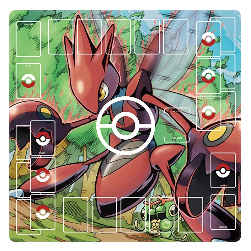 Pokemon Ptcg Kaart Mat Charizard Squirtle Gengar 60X60Cm Gewijd Spel Dubbele Speler Strijd Anime Personages Kaart Pad