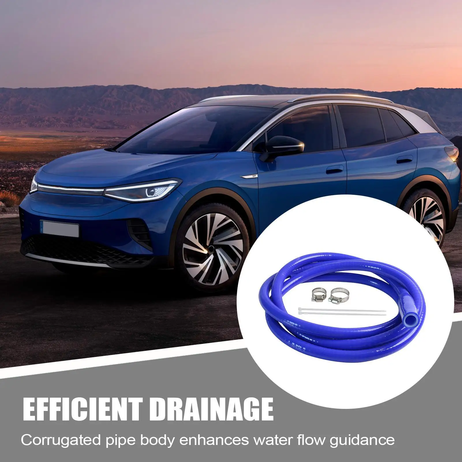 For All Volkswagen Models Sunroof Water Drain Tube Pipe 6.8 Ft Car Sunroof Drain Pipe Double Layer Silicone Hose For Truck